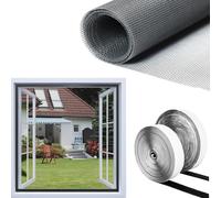 KALANKA-Moustiquaire pour Fenêtre (130 cm x 150 cm) - Ajustable par Découpe, Installation sans Perçage - Protection Anti-Moustiques