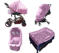 Kalanka-Moustiquaire Poussette Universelle, Capote Cosy Pour Moustiquaire Lit Bébé, Protection Anti Insectes Pour Landau, Lit Parapluie Et Auto Siège, Haute Densité Filet Anti Moustiques Élastique Et