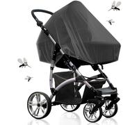 Kalanka-Moustiquaire Poussette Universelle, Capote Cosy Pour Moustiquaire Lit Bébé, Protection Anti Insectes Pour Landau, Lit Parapluie Et Auto Siège, Haute Densité Filet Élastique Et Lavable(Noir)