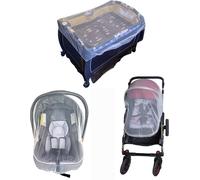 Kalanka-Moustiquaire Poussette Universelle, Capote Cosy Pour Moustiquaire Lit Bébé, Protection Anti Insectes Pour Landau, Lit Parapluie Et Auto Siège, Haute Densité Filet Anti Moustiques Élastique Et