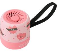 KALANKA-Mr. Wonderful Mini Enceinte Bluetooth sans Fil Design Coeurs de la Marque avec 3-4 Heures d'autonomie. Couleur Rose.