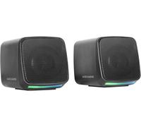 KALANKA-MS-Pro, Enceintes Compactes 10W, Éclairage RGB Flow Dynamique, Enceinte PC avec Boîtier Contrôle et Entrée Jack 3.5mm, Enceintes Gaming Compatibles PC/Mac/Smartphone/Tablette, Noir