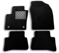 Kalanka-Mtc Tapis De Sol Pour Toyota C-Hr À Partir De 2016-4wd, Suv, Sur Mesure, En Moquette Noire, Avec Boutons Et Talonnette En Caoutchouc Renforcé