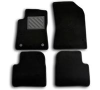 Kalanka-Mtc Tapis De Sol Sur Mesure Pour Voiture, Antidérapants, Talonnette En Pvc, Avec Points De Fixation, C3 Iii 2017-, Noir