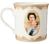Kalanka-Mug Commémoratif Her Majesty Queen Elizabeth Ii, Blanc, H 9 Cm