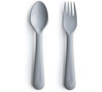 Kalanka-Mushie Set De Fourchette Et Cuillère Pour Enfants Couverts De Table Réutilisables Résistants Au Lave-Vaisselle Et Au Micro-Ondes Fabriqué Au Danemark Cloud