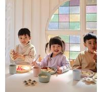 Kalanka-Mushie Tasse De Vaisselle Pour Enfants Ensemble De 2 Tasses De Table Réutilisables Résistantes Au Lave-Vaisselle Et Au Micro-Ondes Facile À Tenir Pour L'enfant Fabriqué Au Danemark Po