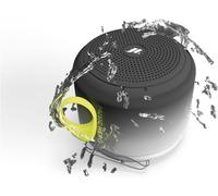 KALANKA-Music Hero Speaker cassa Wireless, 3 Watt, Water Resistant IPX4, Con Laccetto, microfono, tasti multifunzione, Bianco e Nero