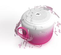 KALANKA-Music Hero Speaker cassa Wireless, 3 Watt, Water Resistant IPX4, Con Laccetto, microfono, tasti multifunzione, Bianco e Rosa