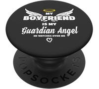 Kalanka-My Boyfriend Is Guardian Angel He Watches Over Me In Memory Popsockets Popgrip Adhésif