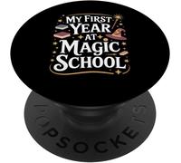Kalanka-My First Year At Magic School 1st Grade Wizard Boys Girls Popsockets Popgrip Adhésif