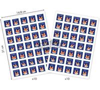 Kalanka-My Mandarine Ae161c - Gommettes Educatives - 20 Planches 16x21 Cm - Bons Points (700 Stickers)