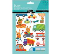 Kalanka-My Mandarine Ae166c -Gommettes Baby - 6 Planches 14,8 X 21 Cm - À Parti De 2 Ans - Transports (87 Stickers)