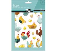 Kalanka-My Mandarine Ae211c -Gommettes Baby - 6 Planches 14,8 X 21 Cm - À Parti De 2 Ans - Poules (123 Stickers)