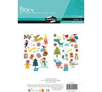 KALANKA-MY MANDARINE AE222C -GOMMETTES Baby - 20 planches 14,8 x 21 cm - À parti de 2 ans - NOËL (350 stickers)