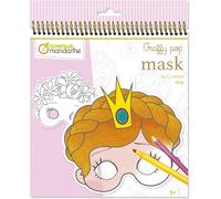 KALANKA-MY MANDARINE GY021O - Un carnet de coloriage Graffy pop mask de 24 masques pré-découpés - À partir de 5 ans - FILLE