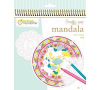 KALANKA-MY MANDARINE GY071C - Un carnet de coloriage Graffy pop 36 pages - Mandalas pré-découpées - À partir de 6 ans - MAGIE