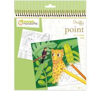 KALANKA-MY MANDARINE GY154C - Un Carnet de Coloriage à Point 24 pages - À partir de 7 ans - JUNGLE