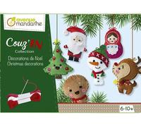 KALANKA-MY MANDARINE KC062C - Boite créative enfant - 6 personnage Mini Couz'in 10 cm à coudre - À partir de 6 ans - NOËL