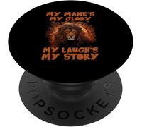 Kalanka-My Mane's My Glory My Laugh's My Story Popsockets Popgrip Adhésif