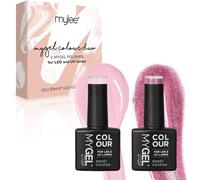 Kalanka-Mygel By Pretty In Pink Duo Vernis À Ongles Gel Set 2x10ml Uv/Led Nail Art Manucure Pédicure Pour Usage Professionnel Et Domestique - Longue Durée Et Facile À Utiliser