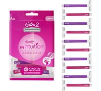 Kalanka-- Myintuition Essentials Extra 2 - Rasoir Jetable - Rasoir À 2 Lames Pour Femme - Striascia Lubrifiant Avec Aloe Vera - Lot De 10