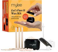 Kalanka-Mylee Kit De Cire Let's Face It, Kit D'épilation Faciale Avec Mini Chauffe-Cire Usb,Perles De Cire 50g (Pêche Et Camomille), Spatules D'épilation, Applicateurs De Cire Pour Les Oreilles Et Le