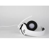 KALANKA-Mythics Casque Gaming Filaire Nemesis pour PS5 - Microphone 45° - Câble 1,5 m - Prise Jack 3,5 mm - Blanc et Noir