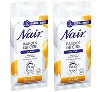 Kalanka-Nair - Bandes De Cire Froide Visage, Peaux Sensibles, À L'extrait De Lait & Miel, 97% D'origine Naturelle, Format Malin 12 Bandes (Lot De 2)