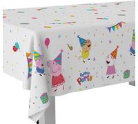 Kalanka-, Nappe D'anniversaire Peppa Pig, Nappe De Décoration D'anniversaire, Articles Pour Fêtes D'enfants, Célébrations Et Anniversaires, 1 Nappe Réutilisable, 120 X 180 Cm