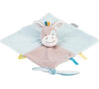 KALANKA-NATTOU Mini Doudou Plat Cheval Attache pour Sucette, 27 x 27 cm, Tim et Tiloo, Beige, 498111