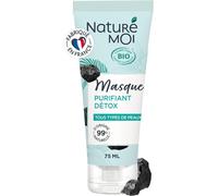 Kalanka-Naturé Moi - Masque Visage Purifiant Détox - Soin Visage - À L'aloe Vera Bio Et Au Charbon Végétal Noir - 99% D'origine Naturelle - 75 Ml - Fabriqué En France