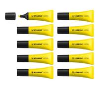 Kalanka-Neon - Surligneur - Lot X 10 Surligneurs Fluo - Jaune