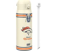 Kalanka-Nfl Broncos Bouteille Thermique De Sport Avec Paille Amovible, 750ml/24oz, Bouteille Isotherme Anti-Fuite, Facile À Ouvrir, Verrouillage Sécurisé, Passe Au Lave-Vaissell