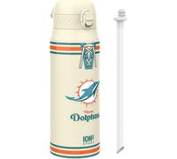 Kalanka-Nfl Dolphins Bouteille Thermique De Sport Avec Paille Amovible, 750ml/24oz, Bouteille Isotherme Anti-Fuite, Facile À Ouvrir, Verrouillage Sécurisé, Passe Au Lave-Vaissell