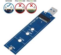 KALANKA-NGFF vers USB 3.0 (Aucun câble requis) pour SSD Portable,Adaptateur M.2 SSD vers USB 3.0 5 Gbps pour M.2 SSD M.2 Key B B+M Type,Lecteur de Cartes de Disque Dur NGFF Converter