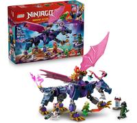 KALANKA-NINJAGO Rontu Le Maître Dragon - Jeu Interactif Avec Figurine De Dragon Articulée & Fusil À Tenons - Minifigurines De Lloyd, Sora & Braséra - Lame & Accessoires Ninjas - Cadeau Garçon 7 Ans 7