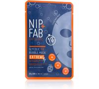 Kalanka-Nip + Fab Glycolic Acid Fix Extreme Masque À Bulles 2% Acide Glycolique Acide Hyaluronique Charbon Masque Exfoliant 23 G