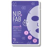 Kalanka-Nip + Fab Retinol Fix, Masque En Tissu Au Rétinol, Eau De Noix De Coco, Edelweiss, Masque Gel Hydratant Pour Le Visage, Réduction Des Pores, 25 Ml