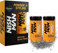 Kalanka-Nishman Poudre Coiffante P1 - Volume Matifiant Light Control 20g + 20g - Boost Maximal De Volume Et Texture - Poudre Coiffante Parfaite Pour Une Tenue Flexible Et Une Finition Mate