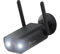 KALANKA-Nivian- Caméra Bullet WiFi 2,4Ghz-Résolution 2K-Convient pour l'extérieur IP66-Vision Nocturne 10m- Compatible avec Alexa et Google Home-Télécommande avec Application Tuya-Couleur Noire