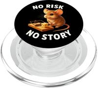 KALANKA-No Risk No Story Souris Mignonne Cadeau de Motivation pour Homme et Femme PopSockets PopGrip pour MagSafe