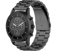 KALANKA-Noir Bracelet Compatible avec Xiaomi mi Watch/Mi watch color/Watch S1 / Watch S1 Active/Watch 2/2 Pro/Watch S3, 22MM Ajustable en Acier Inoxydable Métal Remplacement Sport Bracelets