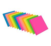 Kalanka-Notes Sticky 1200 Feuillets Notes De 6 Couleurs Vive, 76 X 76 Mm Lot De 12 Blocs/100 Feuillets/Pad, Sticky Problème Est Plus 12 Pack - Note Autocollante 1200 Feuillets