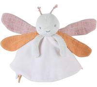 KALANKA-NOUKIE'S - Doudou Enfant - Doudou en Veloudoux - Louli La Libellule - Multifonctionnel - Blanc - 1 Unité