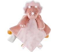 KALANKA-NOUKIE'S - Doudou Enfant - Doudou en Veloudoux - Popsie La Tricératops - Multifonctionnel - Rose - 1 Unité