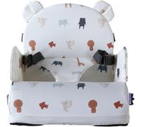 Kalanka-Noukie's - Rehausseur Safari Bébé De 9 Mois À 3 Ans Chaise Enfant Avec Dossier Et Coussin- Léger, Pliable Et Nomade - Harnais, Sécurité - Imperméable, Déhoussable Et Lavable - Max 13 Kg - Idé