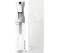 KALANKA-Nouvelle Génération de Vaporisateur, précision de 1,25 ml par pulvérisation pour cheveux, toilettage animalier, vaporisateur de brume ultra-fine de 300 ml (Flacon transparent, imprimé noir)