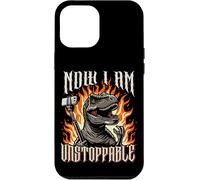 Kalanka-Now I Am Unstoppable Funny T-Rex Utilise Une Perche À Selfie Cool Metal Coque Pour Iphone 12 Pro Max