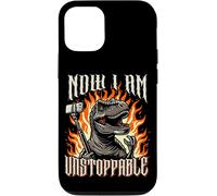 Kalanka-Now I Am Unstoppable Funny T-Rex Utilise Une Perche À Selfie Cool Metal Coque Pour Iphone 12/12 Pro